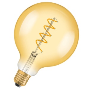Osram Ledvance - 4058075092136 - LED LED 1906 LED CL GLOBE125 FIL GOLD 25 NAN -DIM 5W/820 4 W 300 LM