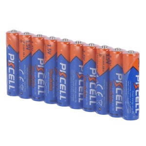Pack 10x Pila LR03 / AAA - PKCELL - Alcalina Zn-MnO2 no recargable - Tensión 1.5V - Capacidad nominal 650mAh - Precio por pack. Venta en packs de 10ud