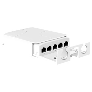 POE extender outdoor - Permite ampliar o alcance da alimentação POE - IEEE 802.3 af/at/bt - Potência de saída 60W (Porta 2) e as restantes 30W - 4 Portas 10/100 Mbps