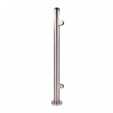 Poste de fecho - Posição lateral - Para envidraçamento de invólucros - Compatível com torniquetes - Dimensões 63 (L) x 1000 (A) x 63 (P) mm - Fabricado em aço resistente à corrosão SUS316