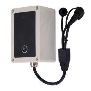 Power bank para câmaras sem fio - Conector Jack DC 12V - Capacidade 25000mA/3.6V - Proteção IP66K - Suporte magnético