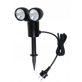 Projecteur 2x Focus LED 6W pour IP44 Garden 1.5m