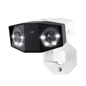 Reolink Câmara 8MP Duo 2 PoE - 8MP (4608X1728) @ 20FPS - PoE / 180º Panorama / Luz LED - Zoom automático - Áudio bidirecional / ranhura para MicroSD - Apta para exterior