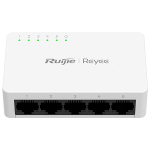 Reyee Switch Desktop - Boîte en plastique - 5 ports RJ45 - vitesse 10/100 Mbps - Plug and Play - Technology Power Économies