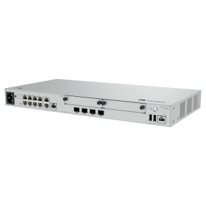 Router de segurança convergente de gama alta. - Serviço em massa para até 1200 utilizadores. - 1 porta 10GE ótica e 3 portas WAN GE combinadas. - Duas ranhuras de expansão SIC personalizáveis. - Controlo de até 128 APs e 1000 túneis VPN. - Taxa de reenvio