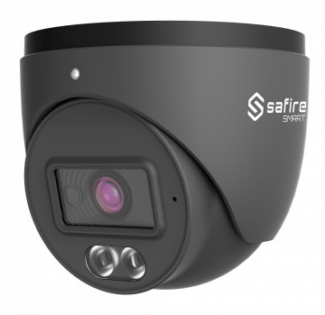 Safe Smart - Turret House IP GAMA B1. - Résolution 4 mégapixels (2566x1440) - 2,8 mm lentille | Détection de mouvement avancé - Double Lumière: IR + Plage blanche 20 m | Microphone - IP67 Imperméabilité | Poe (IEEE802.3af)
