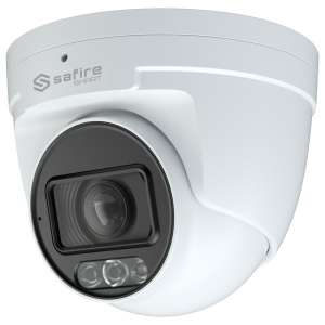 Safire Smart cámara Turret IP gama I1 con AI-ISP - Sensor 1/1.79" gran apertura F1.0 Night Color X - Resolución 4 Mpx (2688x1520) | MicroSD 1TB - Lente 2.8~12 mm | Micrófono integrado | LED 30m - AI:Clasificación de humano y vehículo| Metadatos - Gra