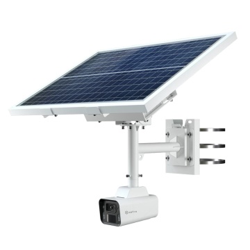 Safre Smart - Camera IP Bullet I1 4G Panneau solaire et batterie - Résolution 4 mégapixels (2566x1440) - 2,8 mm lentille | Micro et espérer | Dissugan actif - AI: Classification humaine et véhicule - IP67 Imperméabilité | Communication 4G | P2P