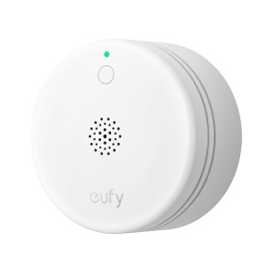 Sensor Detetor de Fumo Eufy E10 - Sem fios 868 MHz - Compatível com o sistema de alarme Eufy - Botão de ligação rápida à HomeBase - Funcionamento a pilhas / Design compacto - Apto para interior