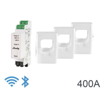 SHELLYPRO3EM400A - Shelly Pro 3EM 400A