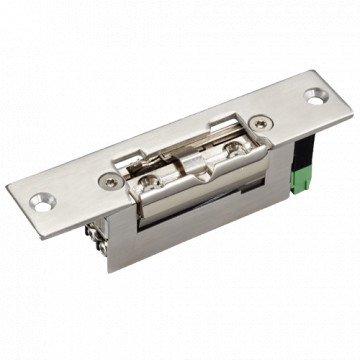 Sistema de apertura de puertas eléctrico - A puerta único : pestillo ajustable - Modo de apertura Fallar Segundo (NO) | Señal da puerta - Fortaleza de retención 300 kg - Alimento DC 12V - Asamblea chocar
