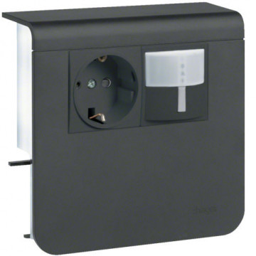 SL200559269011 - SCHUKO + DET.MOV. SL20055, PRT. Grafite Hager Ean: 4012740894821