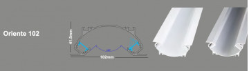 SOFLIGHT - 019.2520WO.003.82 - LED-Leuchte 2520 mm Oriente 102 Mattweiß