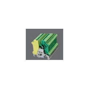 SOFLIGHT - SL-BD1006Y - Borne Calha DIN 6mm Verde / Amarelo