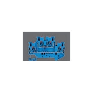 SOFLIGHT-SL-BD2025PI-B-BORNE DIN PUSH-IN Double level 0.2-2.5mm 500V/22A BLUE