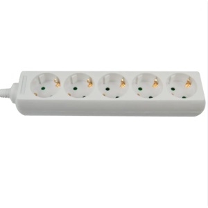 Soflight - SL -E1515B - Block Tom. Quintup avec câble blanc 3x1,5 1,5 mts