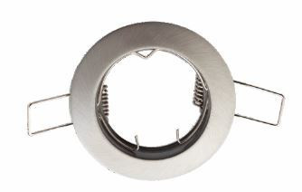 SOFLIGHT - SL50010CR - Simple Zamak rim, hole 65mm, rim 78mm, IP20 brushed steel