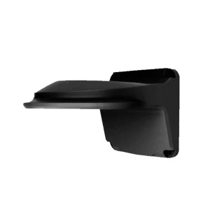 Suporte de parede - Para câmaras dome - Apto para uso no exterior - Cor preto - Passador de cabos - 126 mm (Al) x 126 (Lg) x 233 (Pf) mm