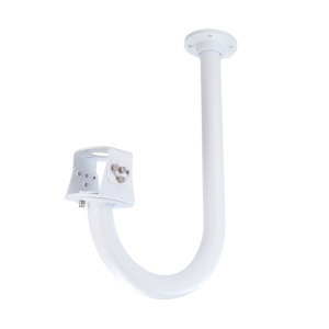 Suporte de parede - Para domes motorizadas - Adequado para uso interior e exterior - Cor branco - Passador de cabos - 539 mm (Al) x 116.5 mm (diâmetro base)