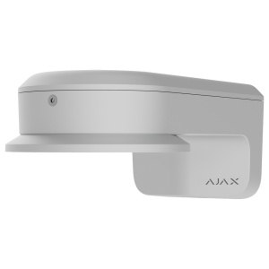 Suporte - Para câmaras Bullet, Dome e Turret Ajax - Apto para uso exterior - Instalação na parede ou num poste - Cor: branco | 100 × 136 × 242 mm | 960 g