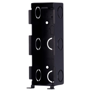 Suporte para controlo de acesso - Específico para Akuvox AK-A08x - Medidas: 137 (Al) x 48 (Lg) x 49 (Fd) mm - Fabricado em aço galvanizado - Montagem encastrada - Fácil instalação