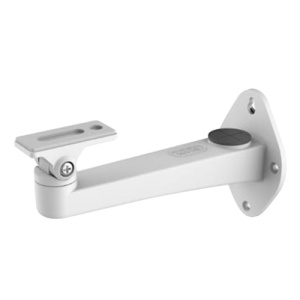 Support mural - pour les chambres de boîte et de balles - Ajustement pour une utilisation à l'étranger - Couleur blanche - Hiwatch Hikvision compatible - Câble Câble