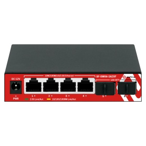 Switch Multigagibit 2,5Gbps - 4 portas + 2 Uplink SFP 10G - Velocidade da porta 2,5/1Gbps - Taxa de reencaminhamento de pacotes 44.64 Mbps - Capacidade de switching 60 Gbps - Switch de mesa