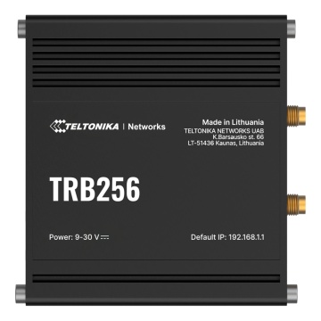 Teltonika Puerta 4G Industrial - LTE Gato M1/Gato MB1, NB2/EGPRS (No simultáneo) - Puerta RJ45 10/100Mbps - Puertas RS232 e RS485 - Dual SÍ