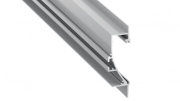 Tiano PFA13281 - Alaun -Profil. Lin. Grundlegende Fußzeile 71.6x22.1x2000mm Anod. 1un