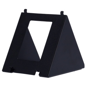 Tischhalterung – Speziell für Video-Gegensprechanlagen – Kompatibel mit Monitoren der AK-S562-Serie ohne „-S“ – Verbindungslöcher – Maße: 107 (H) x 102 (Lg) x 110 (Fd) mm – Hergestellt aus Aluminium
