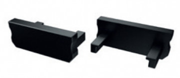 Topo Plastic. Preto P/Perfil TIPO D