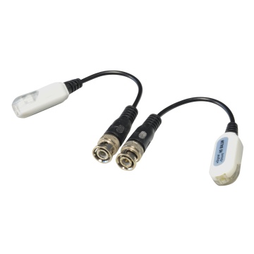 Transceptor pasivo poner par encerrado SAFIRE - Optimizado a HDTVI / HDCVI / Aficionado - 1 canal de video - Pasivo, conector de 2 patas - Rango: 200 ~ 400 m - 2 unidades | Conexión rápido