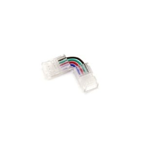 União 221433 - União angular de cravar IP20 c/ 5 fios para fita led 12mm 1un
