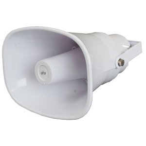UniView 15 W Compression Megaphone - Prise en charge la transmission avec UniView NVR - Stockage intégré - Prise en charge l'audio bidirectionnel - Poe | 122 DBSPL | -37 dbv / pa | Alarme - IP66 | Interface Web