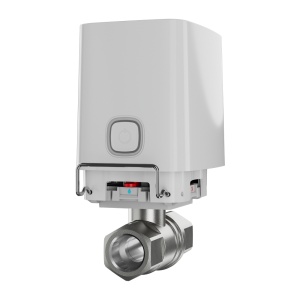 Válvula solenoide de fecho da água - Válvula Bonomi de 1/2" (DN 15)) - Compatível com tubagens de água quente e fria - Fecho da válvula em menos de 5 segundos - Suporta cenários de automatização - Fonte de alimentação 4 baterias CR123A ou a 7,5~14 VDC