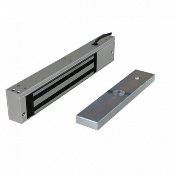 Ventosa électromagnétique - Pour la porte simple - Force de rétention 280 kg - Mode d'ouverture de l'échec (NC) - Assemblage de surface - Ajustement pour IP67 extérieur