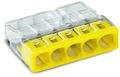 WAGO - Ligador compacto | 0 0,5 a 2,5mm' | amarelo I transparente | 5 condutores | ref. 2273-205
