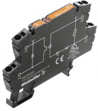 Weidmuller Thermotone 1 Contact Top 24VDC / 48VDC 0,5A Poussez en connexion 8950980000