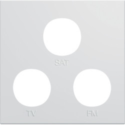 WXD256B - Galerie 2M Mirror TV + FM + SAT, White Hager Ean: 3250617190879