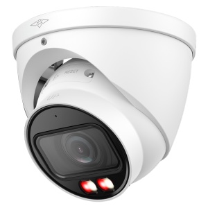 X-Secundario Cámara IP Torreta - 4 Megapíxel (2688x1520) - Lente Motorizado 2.7~13.5mm - WDR 120dB | Dual Leve(IR 40m y Luz Blanches 40m) - Wizsense, estafa tope de humano y vehículo - MicroSD 256GB / IP67