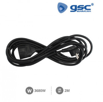 000100045 - 8436021940452Extensão Chamas (3x1,5mm) 2M Negro