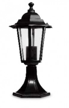 000700076 - 8436021940766Lanterna de jardín suspendido Alma Serie E27 negro