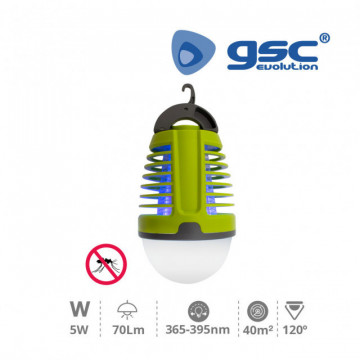 002005390 - 8433373053908Lâmpada bosque-mosquitos recargable USB 5W