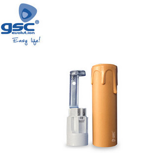 002203363 - 8433373033634Castiçal vela E14 85mm Crema