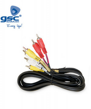 002601354 - 8433373013544 Audio -Stere 3RCA masculin pour 3 mâles RCA