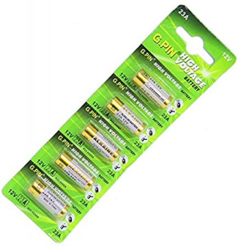 009000406 - 4891199042140BLister of 5 alkaline piles GP 23A 12V