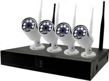 013900 Integriertes WLAN-CCTV-System von CTC mit 4 kabellosen Kameras 013900