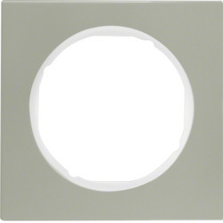 10112214 - R.3 - marco x1, Inoxidable/blanco HAGER Ean:4011334392972