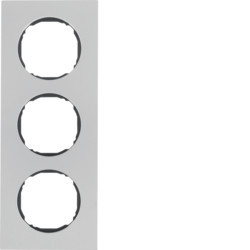 10132614 - R.8 - marco x3, Inoxidable HAGER Ean:4011334502739