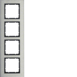 10143606 - B.7 - Tableau X4 Vert, acier inoxydable / Antrac Mate Hager: 4011334385011
